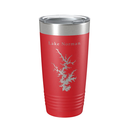 Lake Norman Map Tumbler Travel Mug Insulated Laser Engraved Coffee Cup North Carolina 20 oz-10