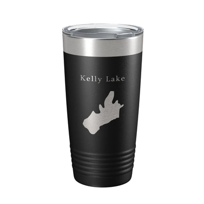 Kelly Lake Map Tumbler Travel Mug Insulated Laser Engraved Coffee Cup California 20 oz-0
