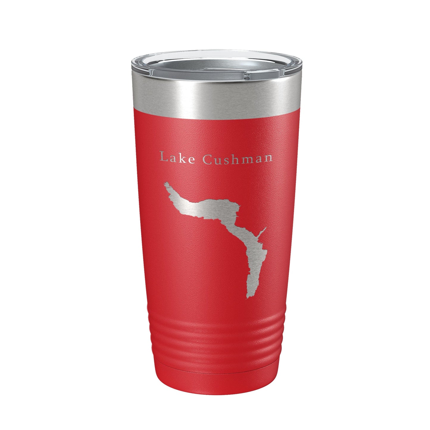 Lake Cushman Map Tumbler Travel Mug Insulated Laser Engraved Coffee Cup Washington 20 oz-10