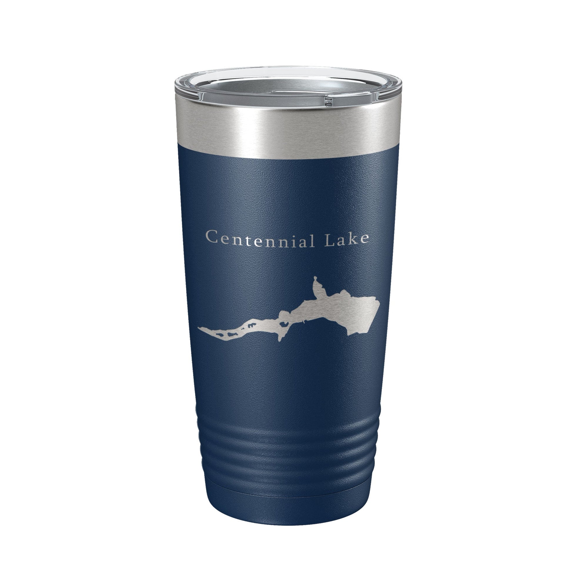 Centennial Lake Map Tumbler Travel Mug Insulated Laser Engraved Coffee Cup Maryland 20 oz-2