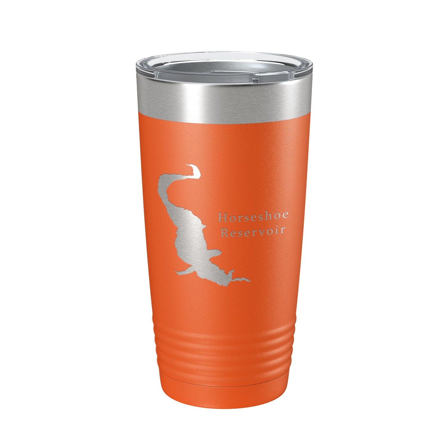 Horseshoe Reservoir Tumbler Lake Map Travel Mug Insulated Laser Engraved Coffee Cup Arizona 20 oz-17