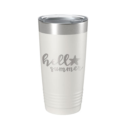 Hello Summer Tumbler Travel Mug Insulated Laser Engraved Coffee Cup 20 oz-7