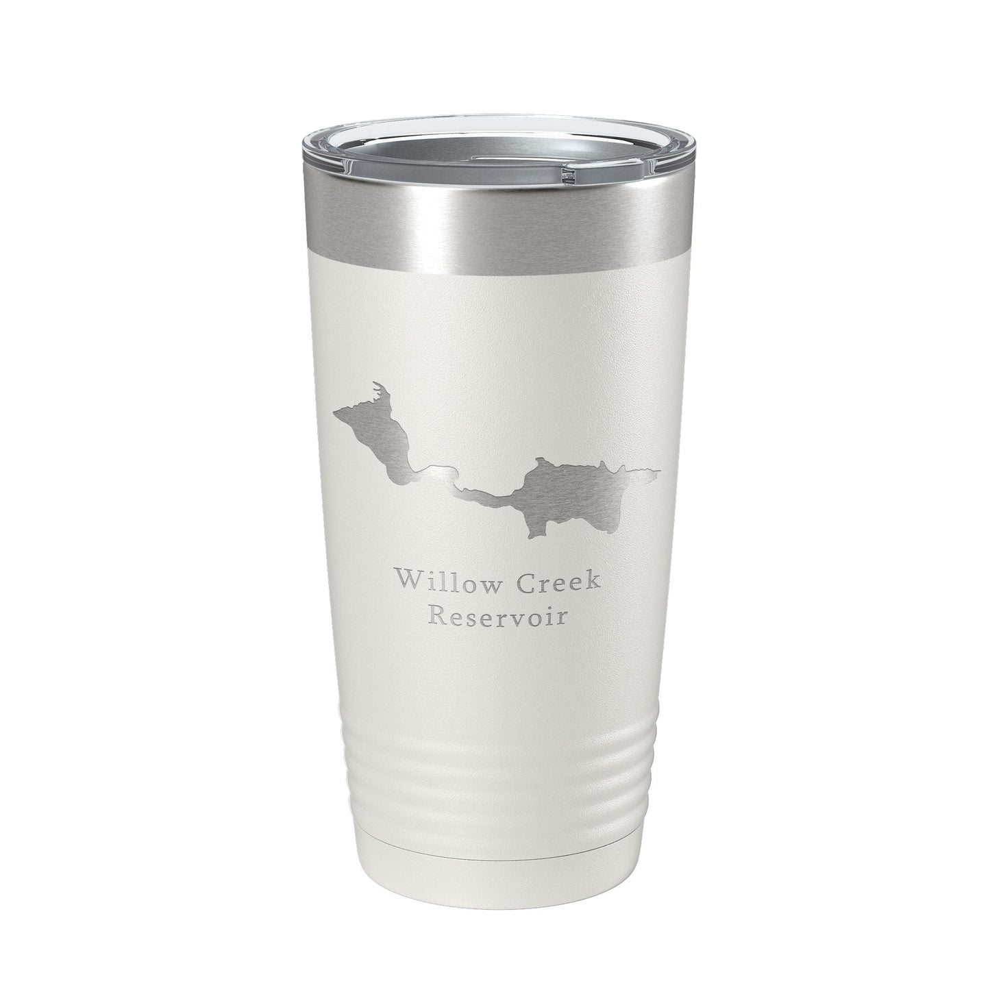 Willow Creek Reservoir Arapaho Tumbler Lake Map Travel Mug Insulated Laser Engraved Coffee Cup Colorado 20 oz-7