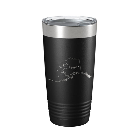 Alaska Tumbler Home State Travel Mug Insulated Laser Engraved Map Coffee Cup 20 oz-0