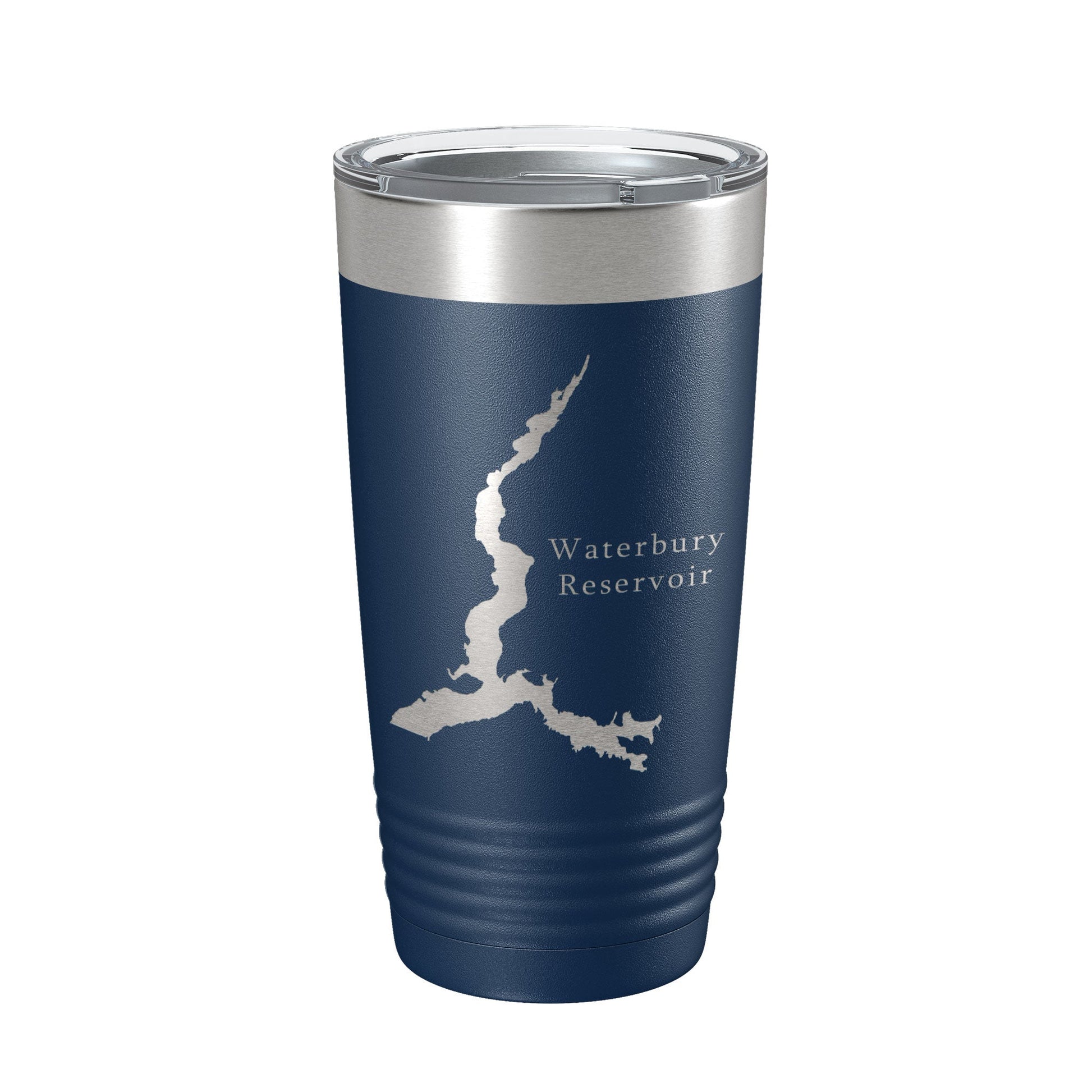 Waterbury Reservoir Tumbler Lake Map Travel Mug Insulated Laser Engraved Coffee Cup Vermont 20 oz-2