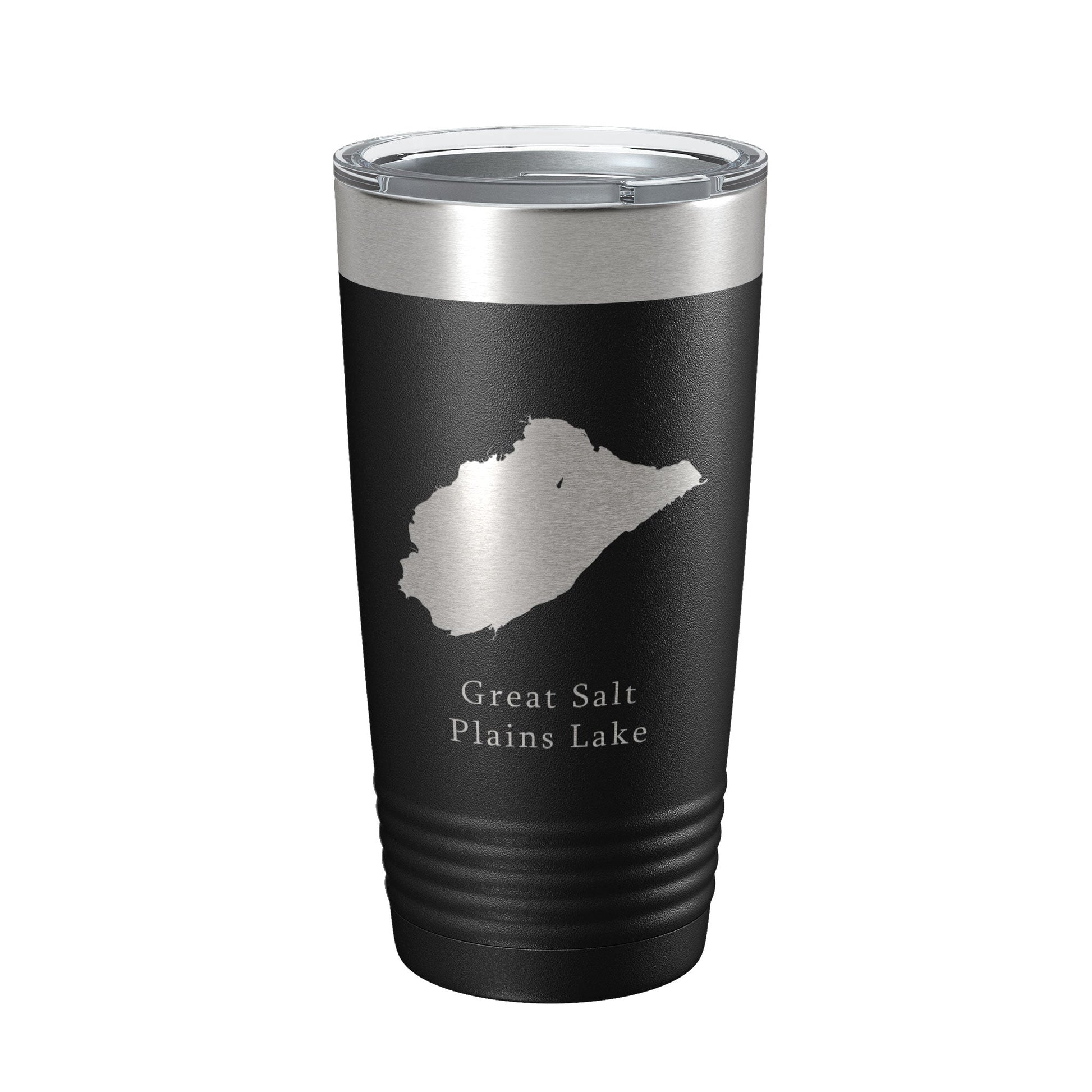 Great Salt Plains Lake Map Tumbler Travel Mug Insulated Laser Engraved Coffee Cup Oklahoma 20 oz-0