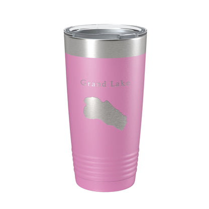 Grand Lake Map Tumbler Travel Mug Insulated Laser Engraved Coffee Cup Colorado 20 oz-14