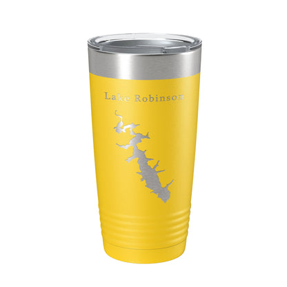 Lake Robinson Map Tumbler Travel Mug Insulated Laser Engraved Coffee Cup South Carolina 20 oz-19