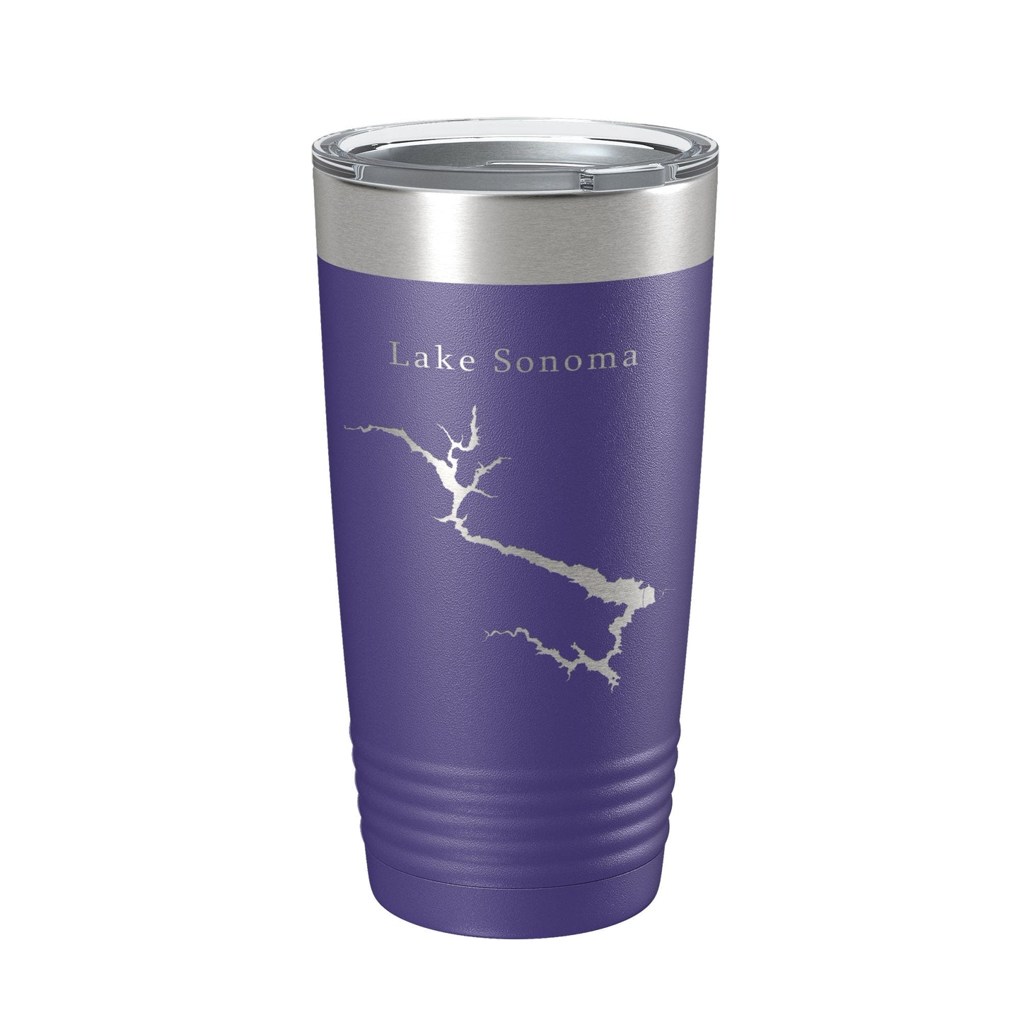 Lake Sonoma Map Tumbler Travel Mug Insulated Laser Engraved Coffee Cup California 20 oz-15