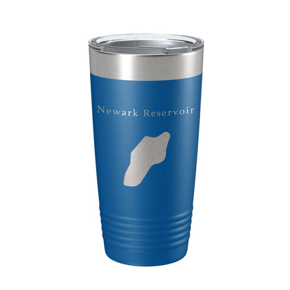 Newark Reservoir Tumbler Lake Map Travel Mug Insulated Laser Engraved Coffee Cup Delaware 20 oz-6