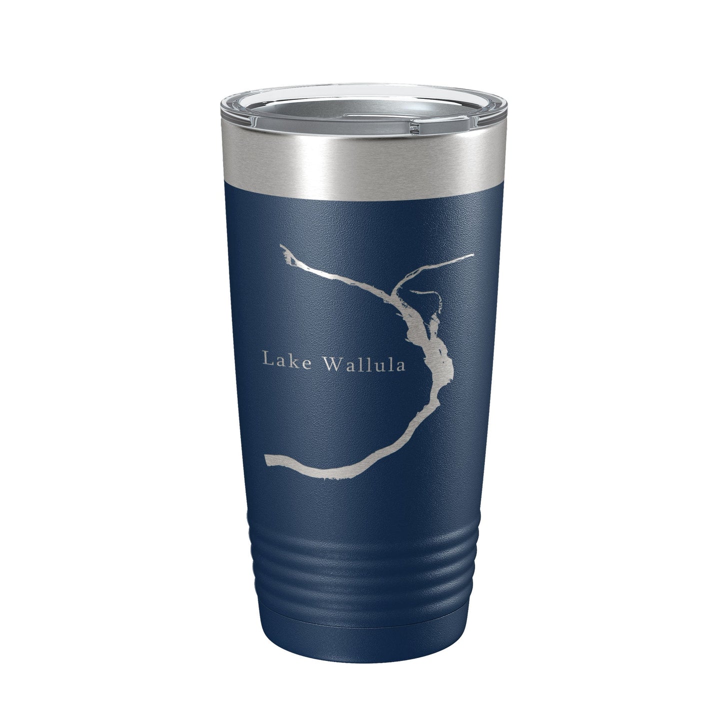 Lake Wallula Map Tumbler Travel Mug Insulated Laser Engraved Coffee Cup Washington 20 oz-2