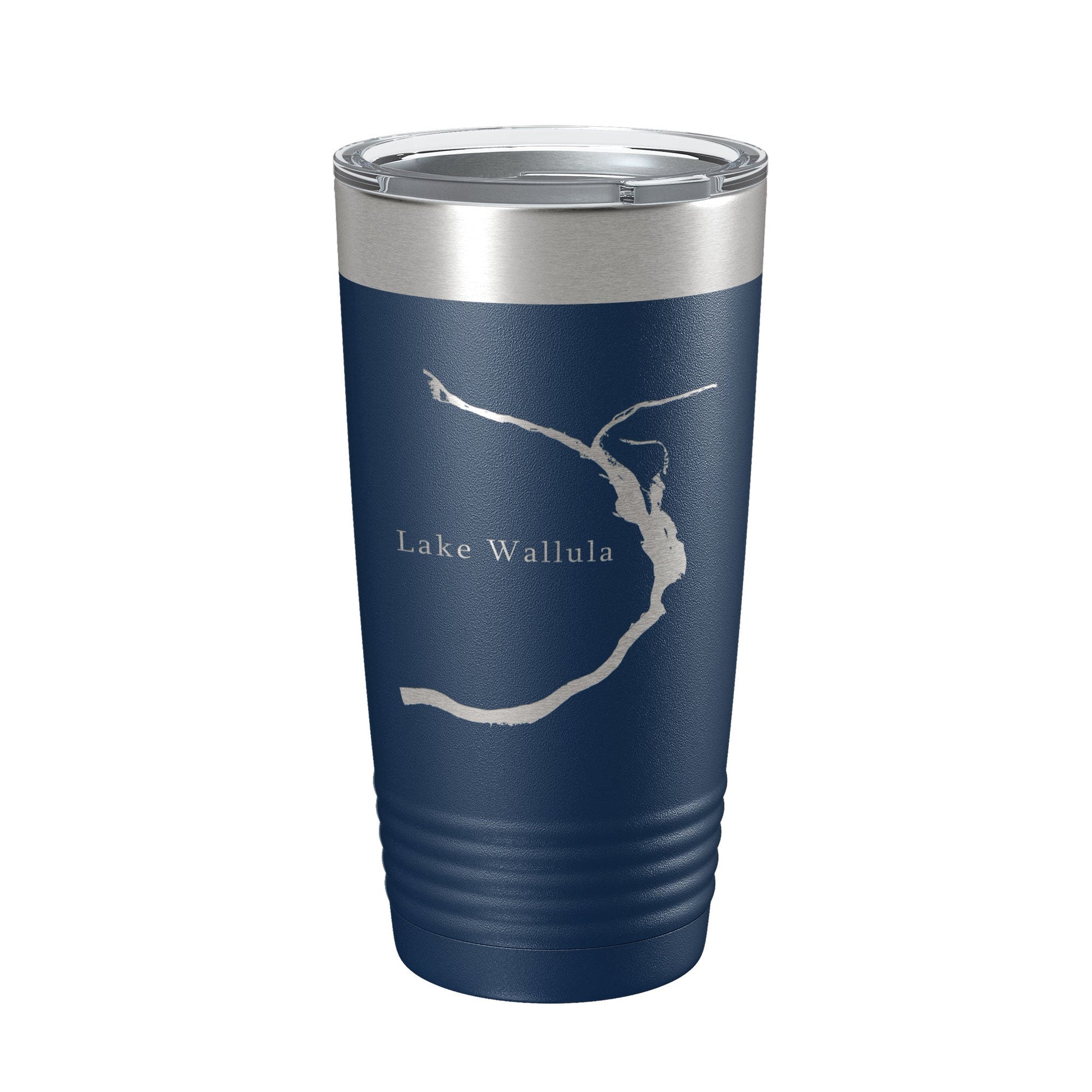 Lake Wallula Map Tumbler Travel Mug Insulated Laser Engraved Coffee Cup Washington 20 oz-2