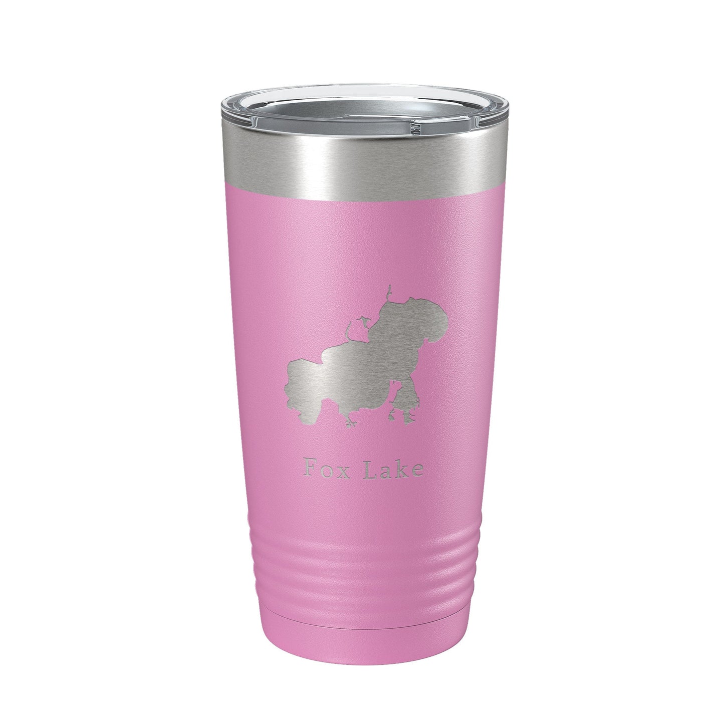 Fox Lake Map Tumbler Travel Mug Insulated Laser Engraved Coffee Cup Illinois 20 oz-14
