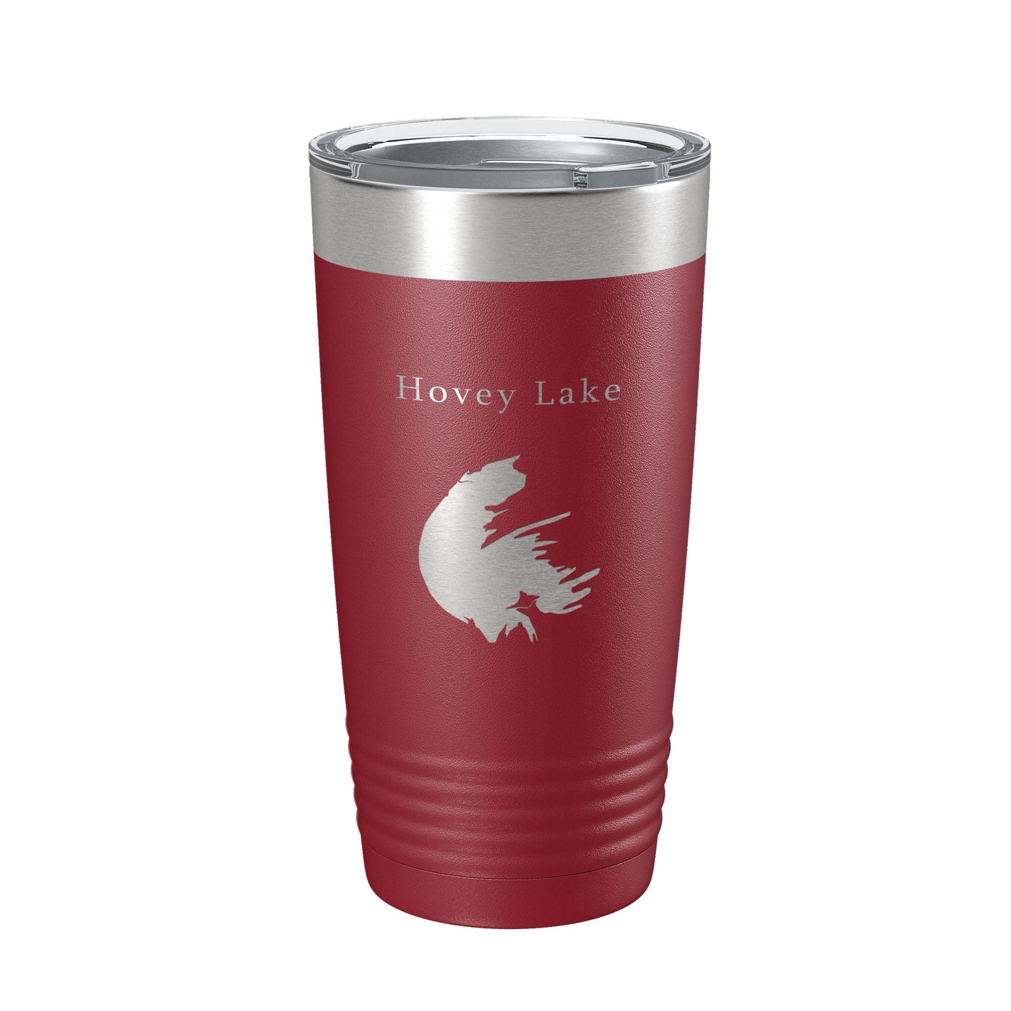 Hovey Lake Map Tumbler Travel Mug Insulated Laser Engraved Coffee Cup Ohio River Indiana 20 oz-18