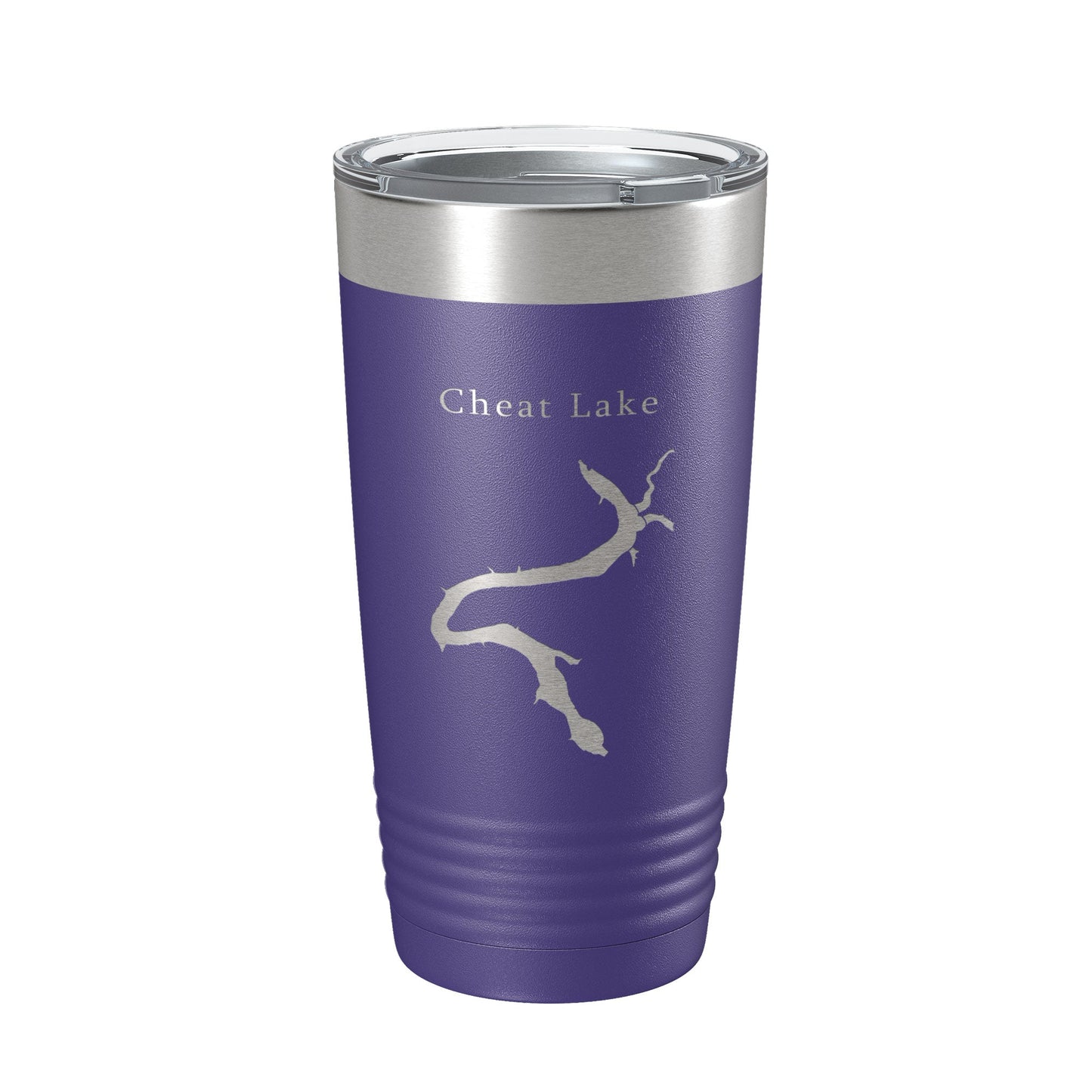 Cheat Lake Map Tumbler Travel Mug Insulated Laser Engraved Coffee Cup Morgantown West Virginia 20 oz-15