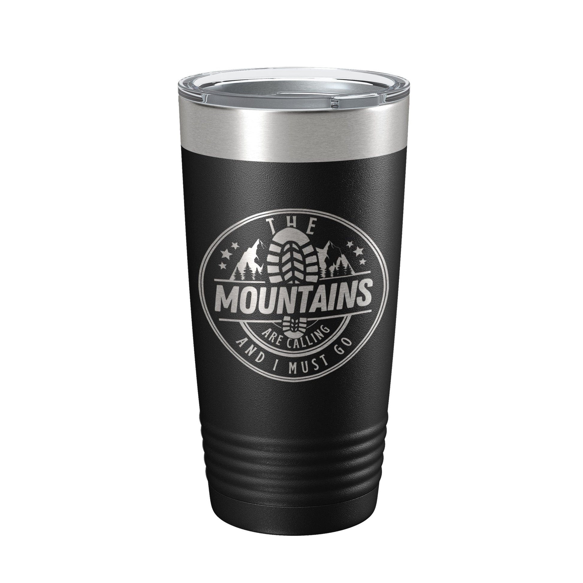 Mountains Are Calling Tumbler Camping Hiking Travel Mug Insulated Laser Engraved Coffee Cup Outdoors Gift 20 oz-5