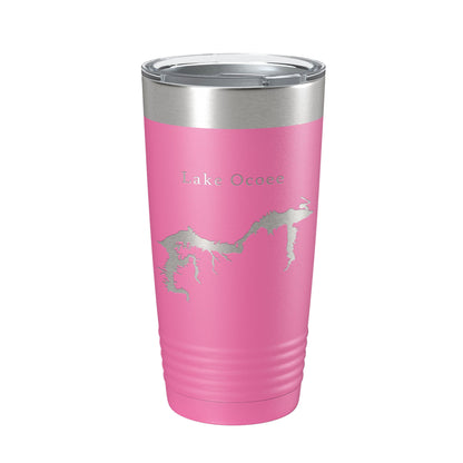 Lake Ocoee Map Tumbler Travel Mug Insulated Laser Engraved Coffee Cup Tennessee 20 oz-11