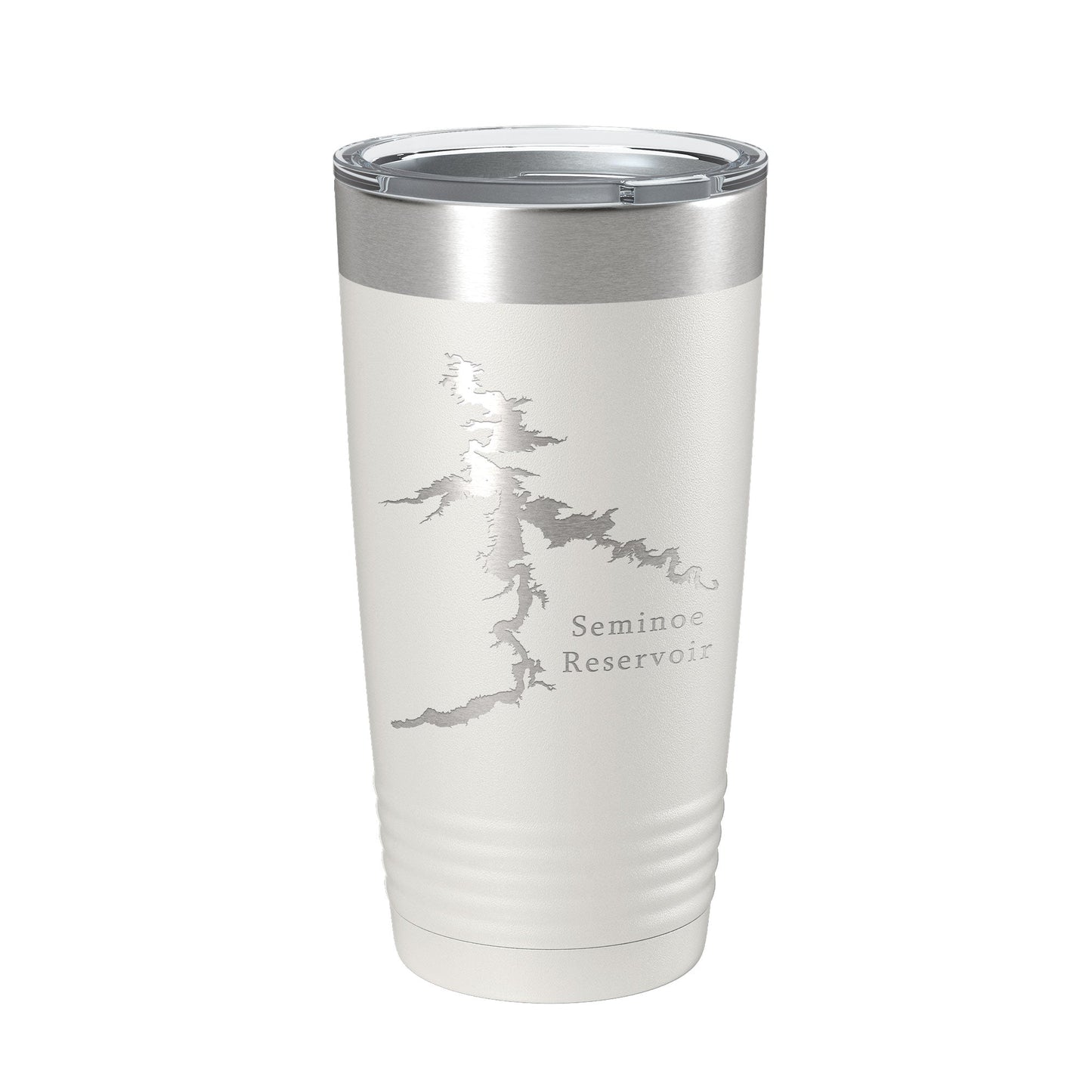 Seminoe Reservoir Tumbler Lake Map Travel Mug Insulated Laser Engraved Coffee Cup Wyoming 20 oz-7