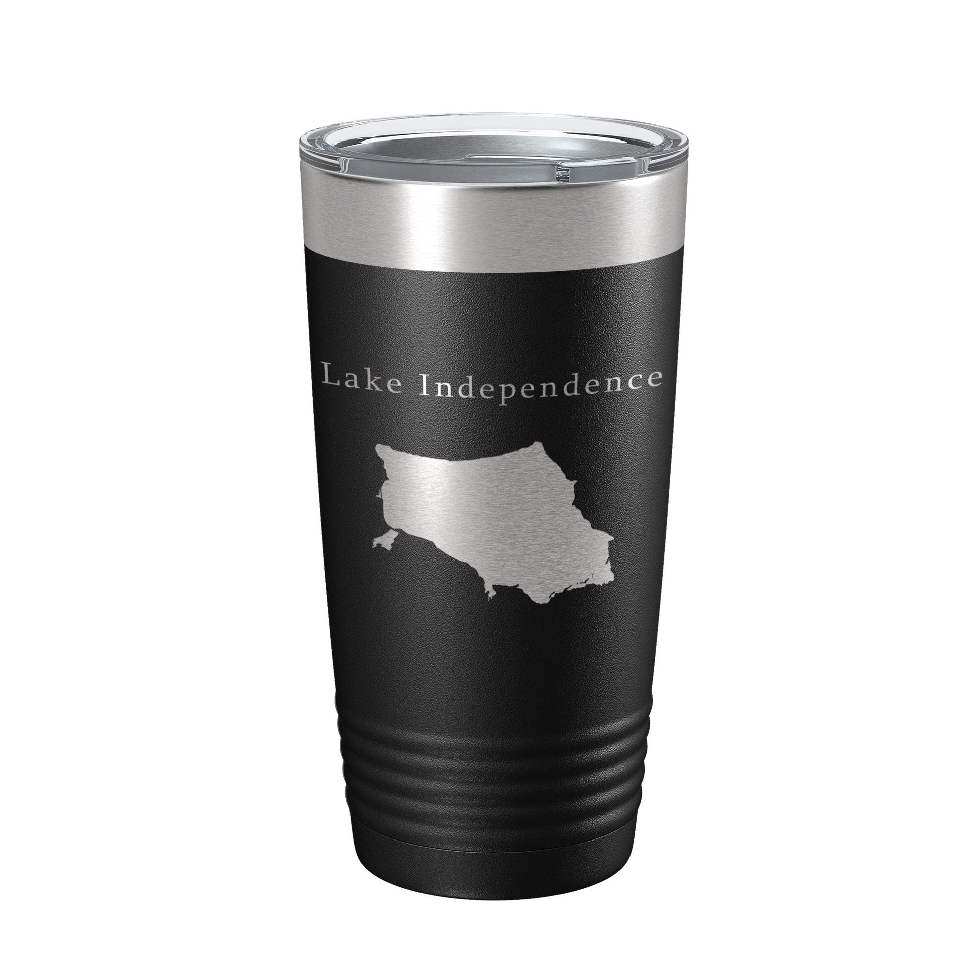 Lake Independence Map Tumbler Travel Mug Insulated Laser Engraved Coffee Cup Michigan 20 oz-5