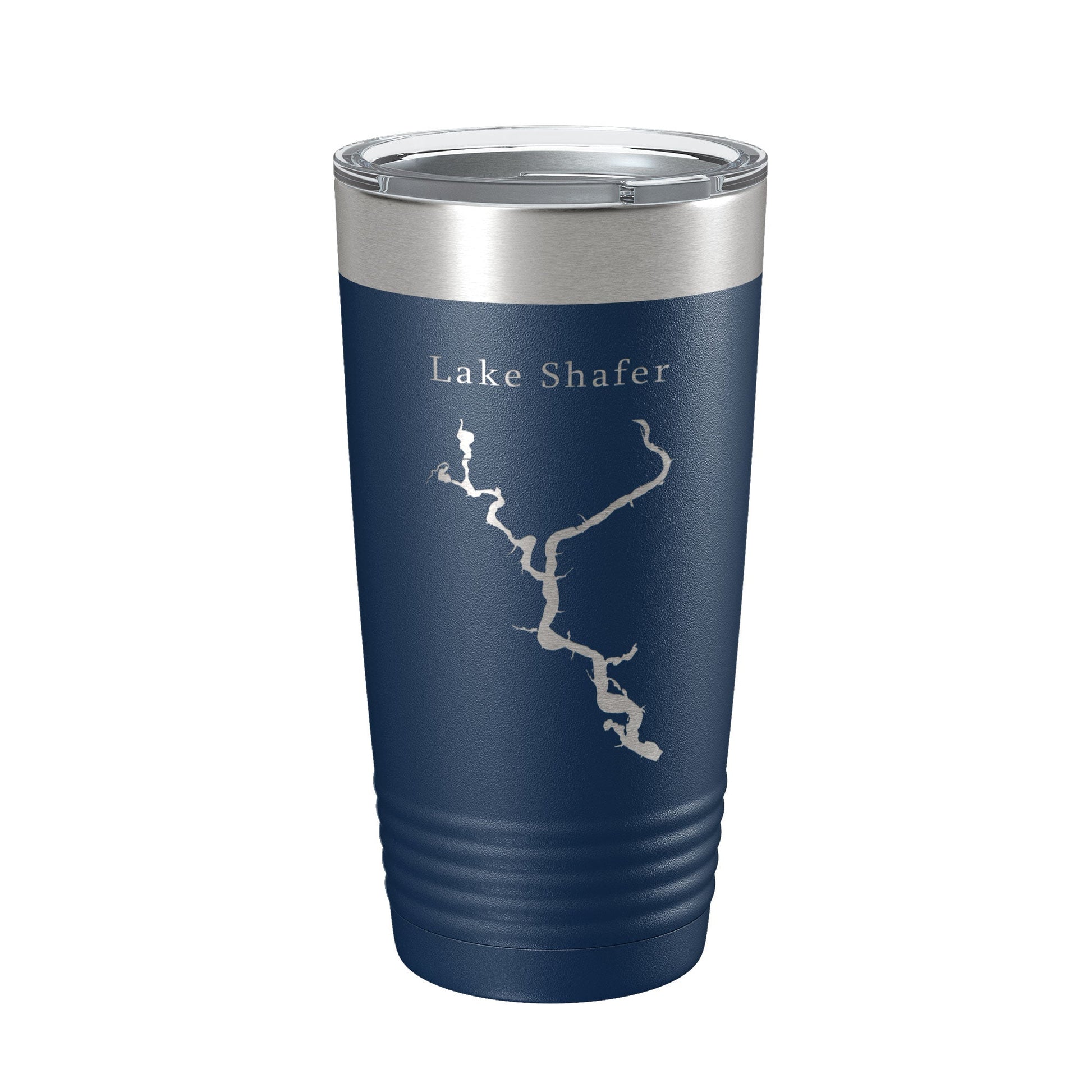 Lake Shafer Map Tumbler Travel Mug Insulated Laser Engraved Coffee Cup Indiana 20 oz-2
