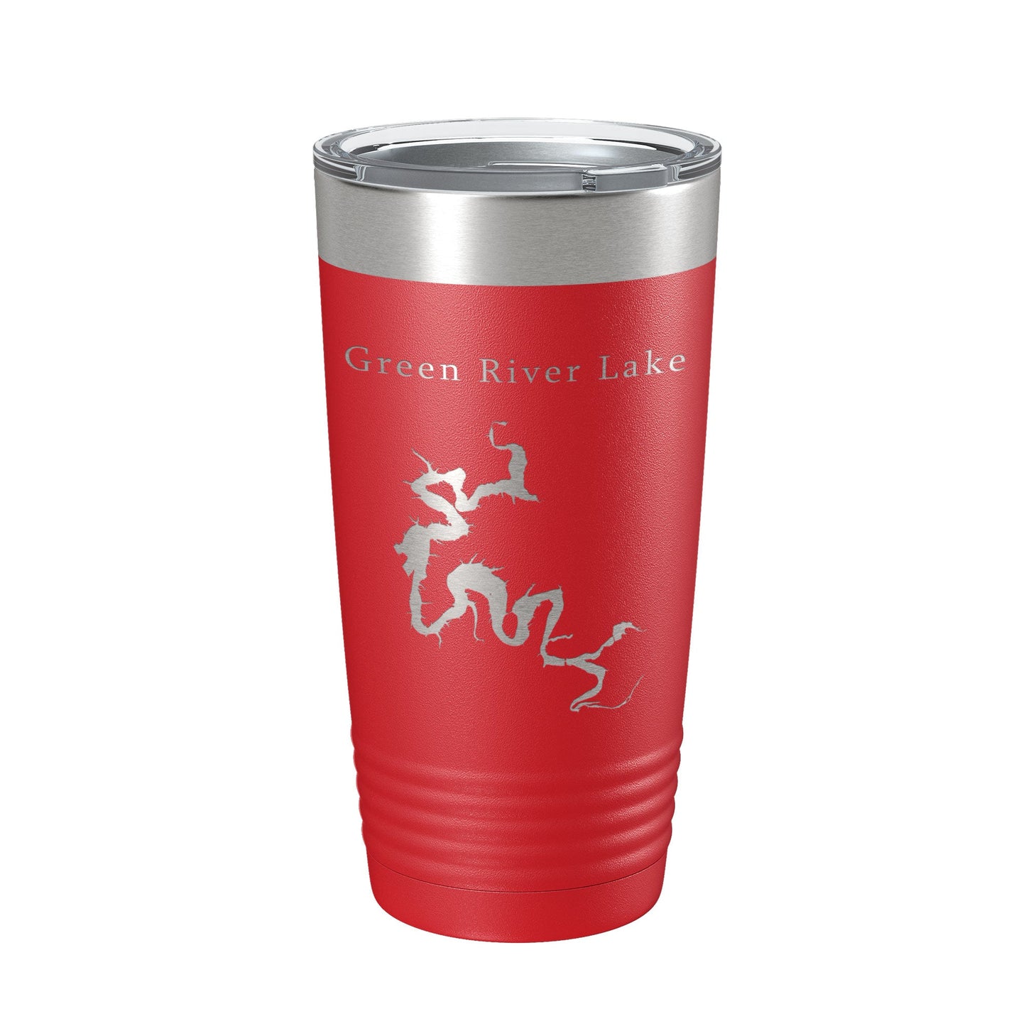 Green River Lake Map Tumbler Travel Mug Insulated Laser Engraved Coffee Cup Kentucky 20 oz-10