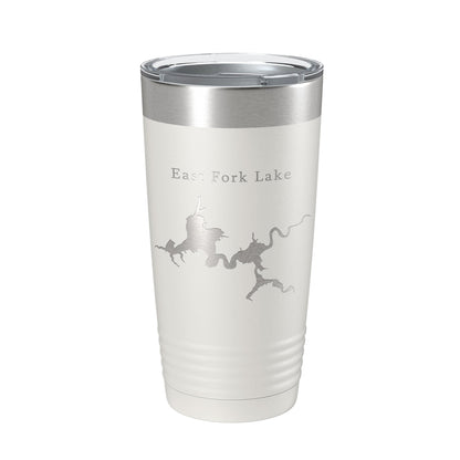 East Fork Lake Map Tumbler Travel Mug Insulated Laser Engraved Coffee Cup Ohio 20 oz-1