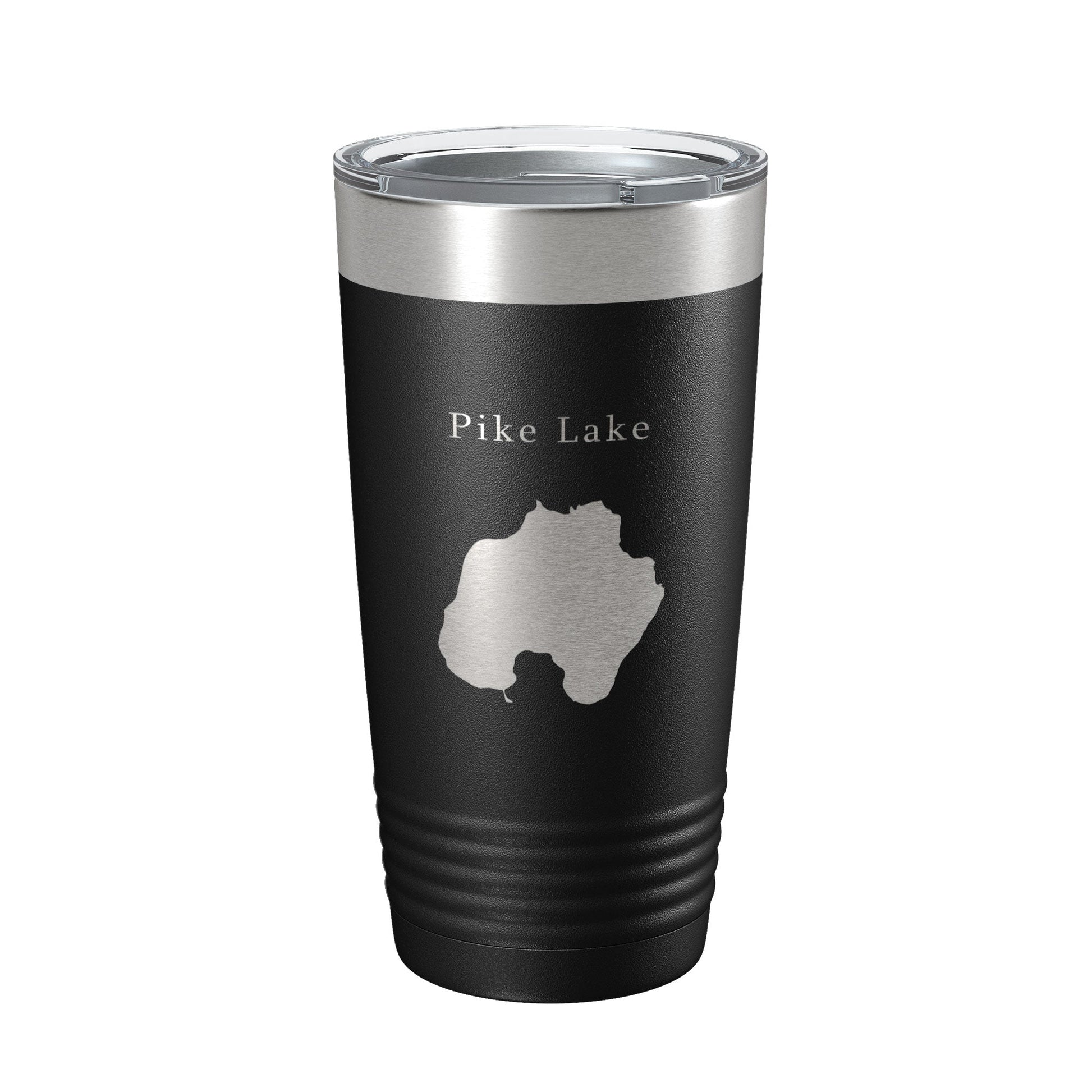 Pike Lake Map Tumbler Travel Mug Insulated Laser Engraved Coffee Cup Washington County Wisconsin 20 oz-5