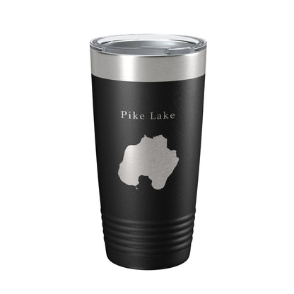 Pike Lake Map Tumbler Travel Mug Insulated Laser Engraved Coffee Cup Washington County Wisconsin 20 oz-5