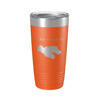 Lake Paradise Map Tumbler Travel Mug Insulated Laser Engraved Coffee Cup Michigan 20 oz-17