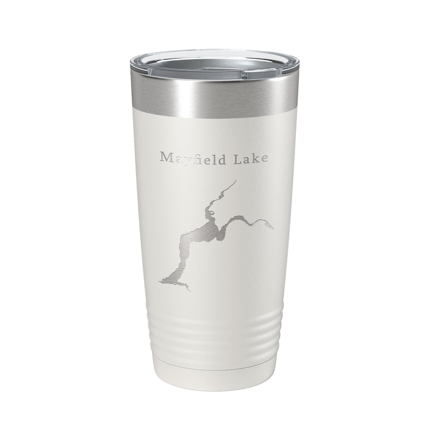 Mayfield Lake Map Tumbler Travel Mug Insulated Laser Engraved Coffee Cup Washington 20 oz-7