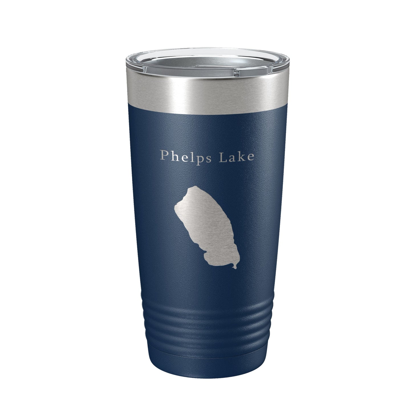 Phelps Lake Map Tumbler Travel Mug Insulated Laser Engraved Coffee Cup Wyoming 20 oz-2