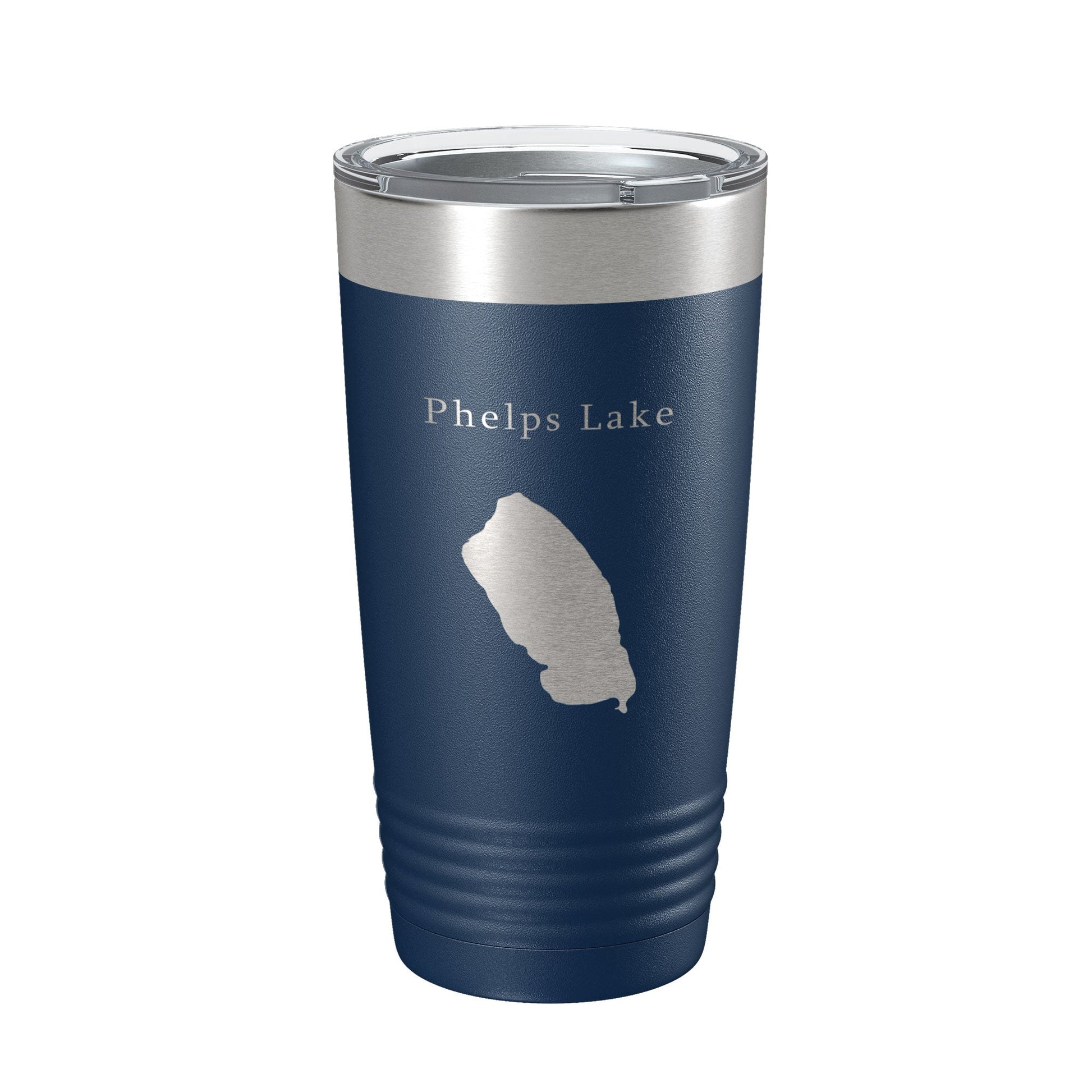 Phelps Lake Map Tumbler Travel Mug Insulated Laser Engraved Coffee Cup Wyoming 20 oz-2