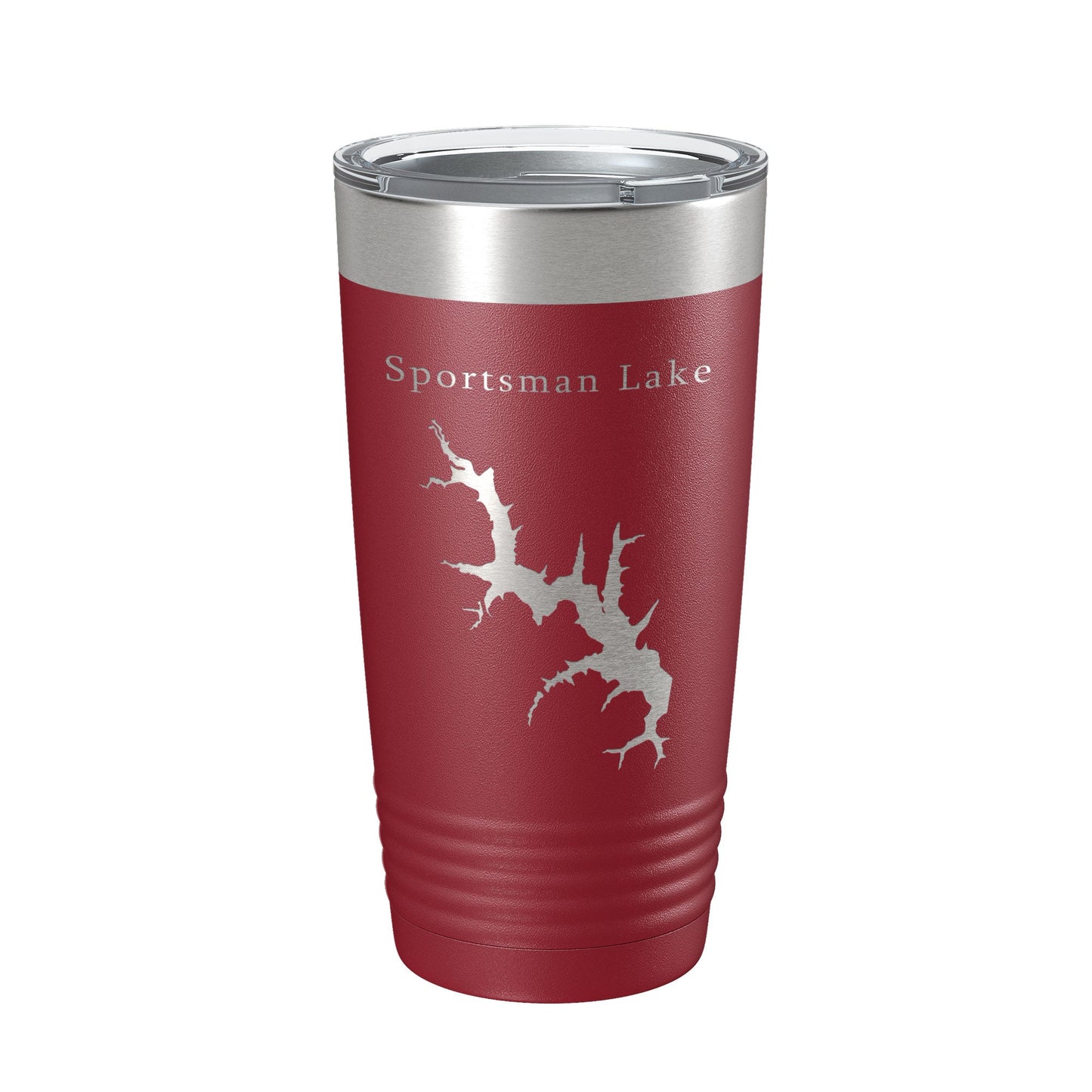 Sportsman Lake Map Tumbler Travel Mug Insulated Laser Engraved Coffee Cup Oklahoma 20 oz-18