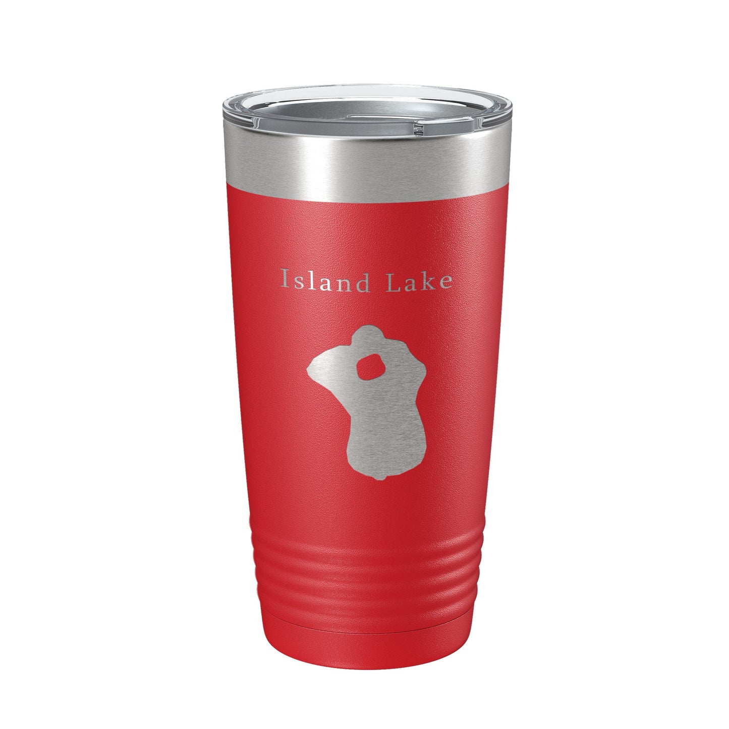 Island Lake Map Tumbler Travel Mug Insulated Laser Engraved Coffee Cup Florida 20 oz-10