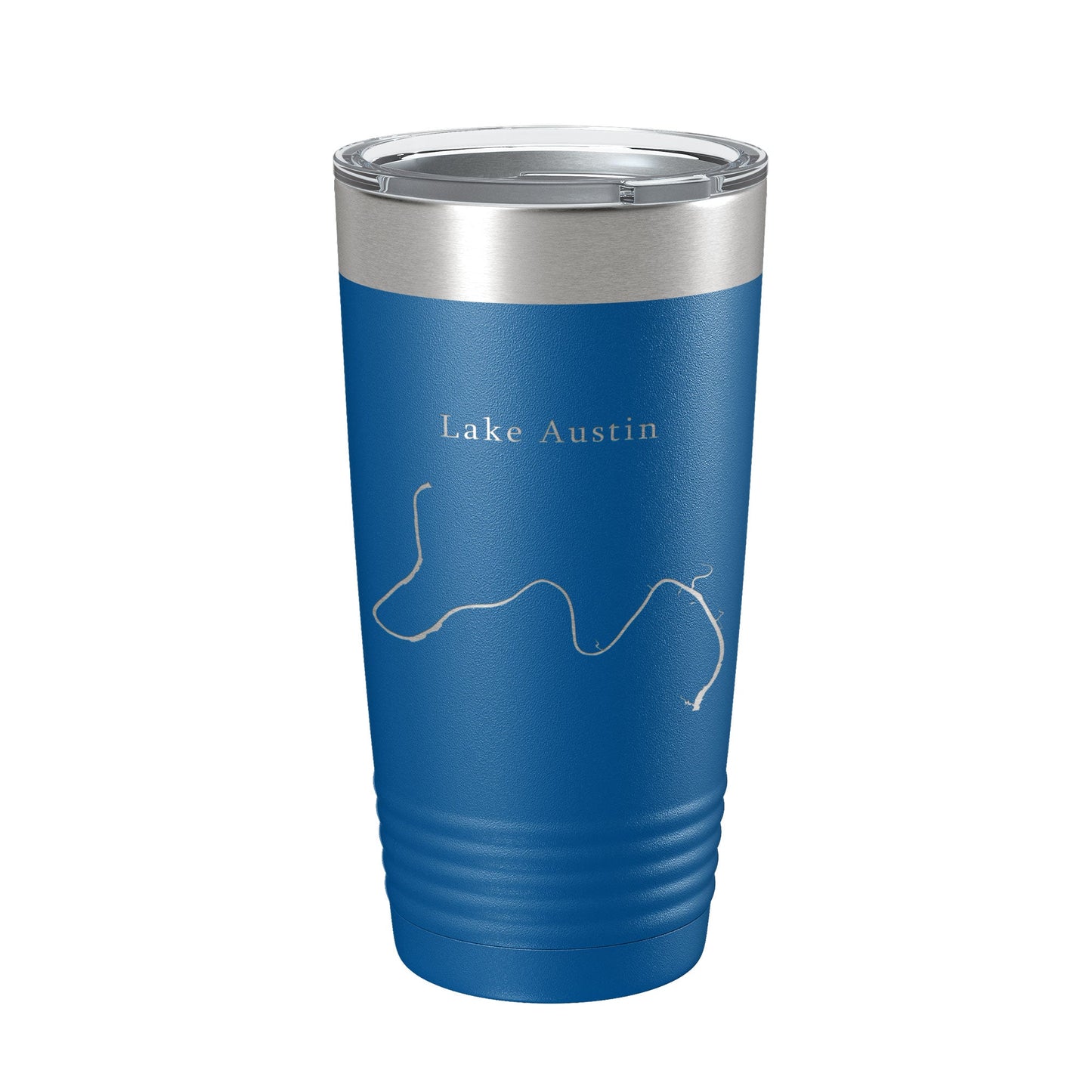 Lake Austin Map Tumbler Travel Mug Insulated Laser Engraved Coffee Cup Texas 20 oz-6