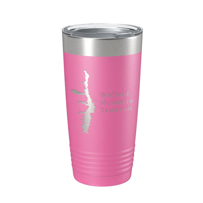 Wolford Mountain Reservoir Tumbler Lake Map Travel Mug Insulated Laser Engraved Coffee Cup Colorado 20 oz-11