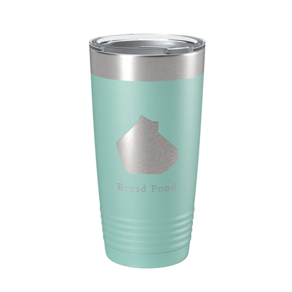 Broad Pond Tumbler Lake Map Travel Mug Insulated Laser Engraved Coffee Cup Indiana 20 oz-12