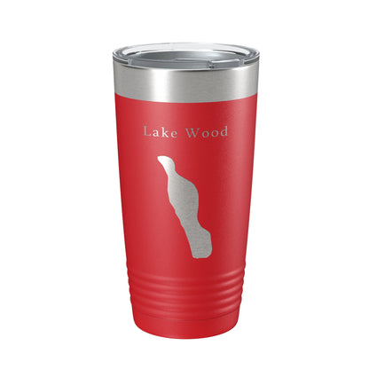Lake Wood Map Tumbler Travel Mug Insulated Laser Engraved Coffee Cup Acadia Maine 20 oz-10
