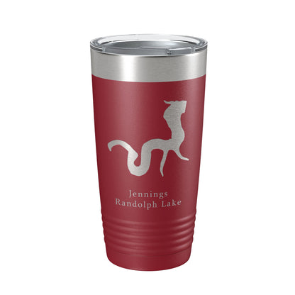 Jennings Randolph Lake Map Tumbler Travel Mug Insulated Laser Engraved Coffee Cup Maryland 20 oz-18