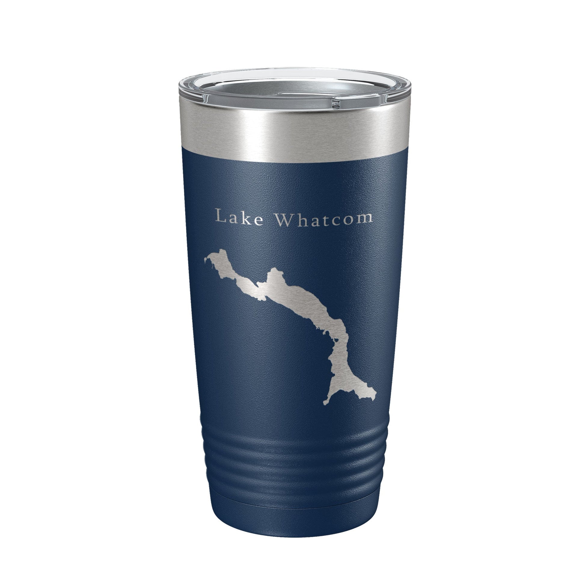 Lake Whatcom Map Tumbler Travel Mug Insulated Laser Engraved Coffee Cup Washington 20 oz-2