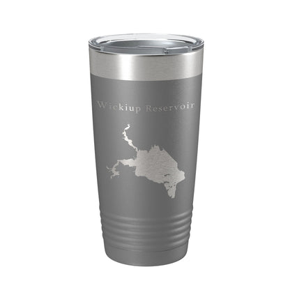 Wickiup Reservoir Tumbler Lake Map Travel Mug Insulated Laser Engraved Coffee Cup Oregon 20 oz-16