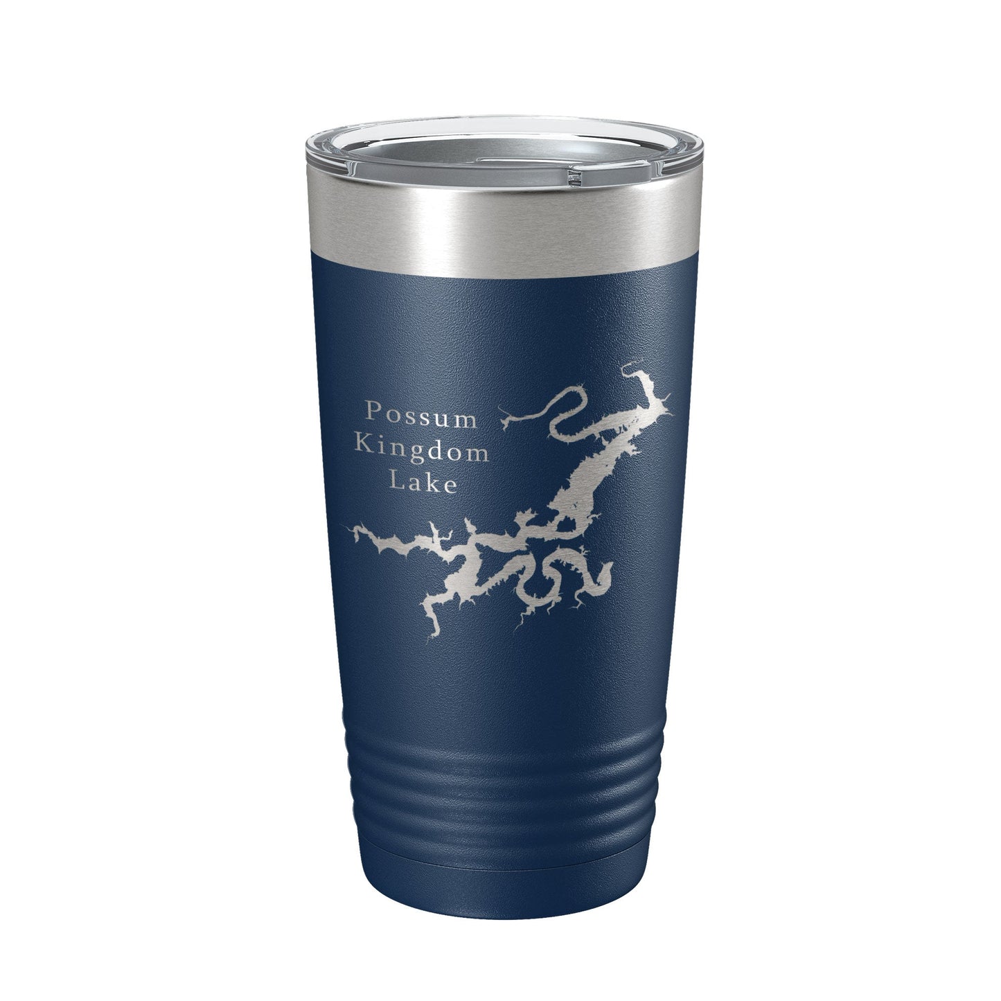 Possum Kingdom Lake Map Tumbler Travel Mug Insulated Laser Engraved Coffee Cup Texas 20 oz-8