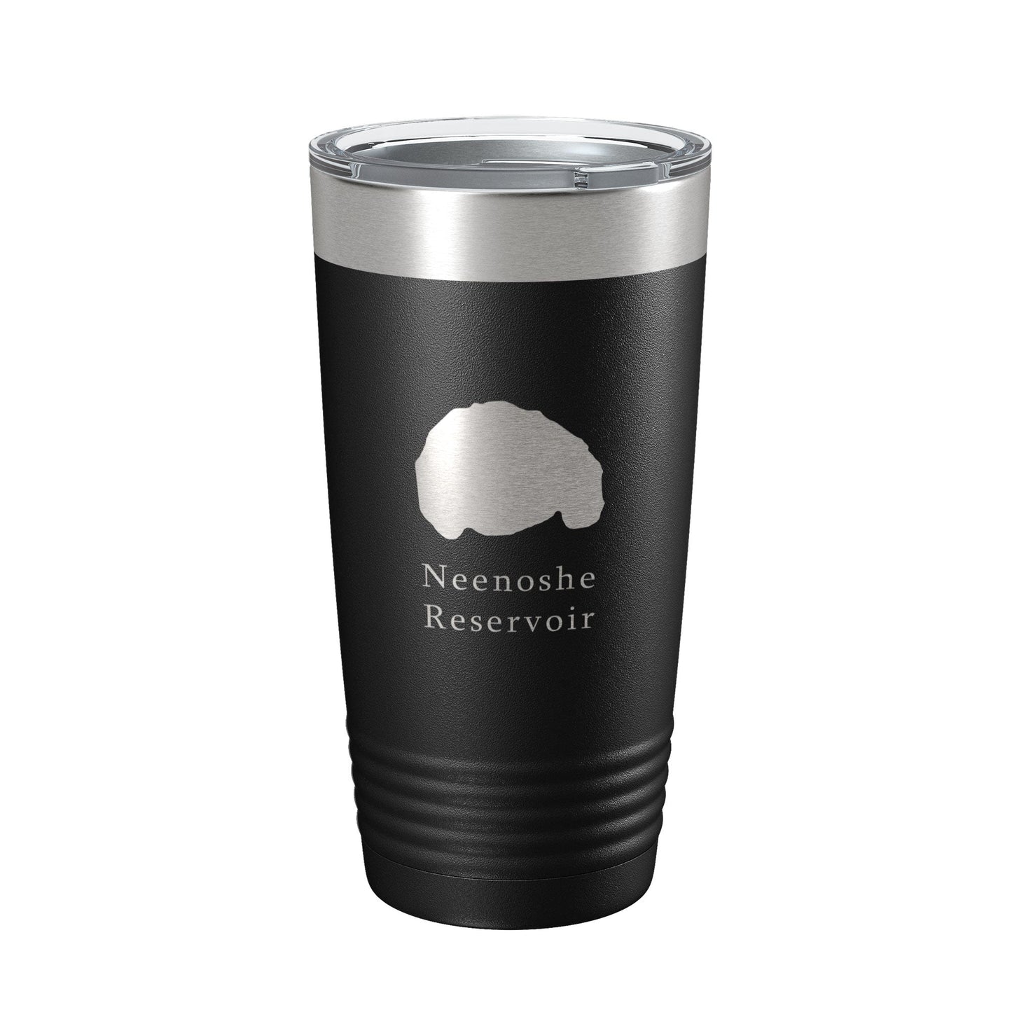 Neenoshe Reservoir Tumbler Lake Map Travel Mug Insulated Laser Engraved Coffee Cup Colorado 20 oz-0