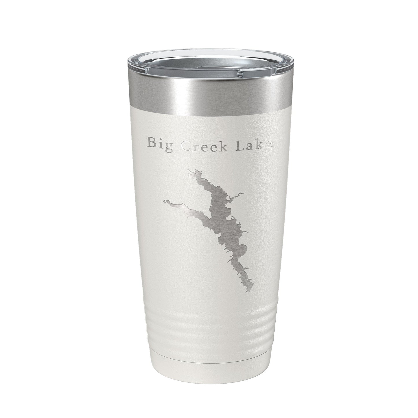 Big Creek Lake Map Tumbler Travel Mug Insulated Laser Engraved Coffee Cup Iowa 20 oz-7