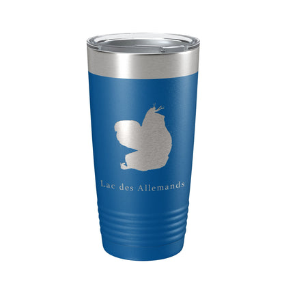 Lac des Allemands Tumbler Lake Map Travel Mug Insulated Laser Engraved Coffee Cup Louisiana 20 oz-6