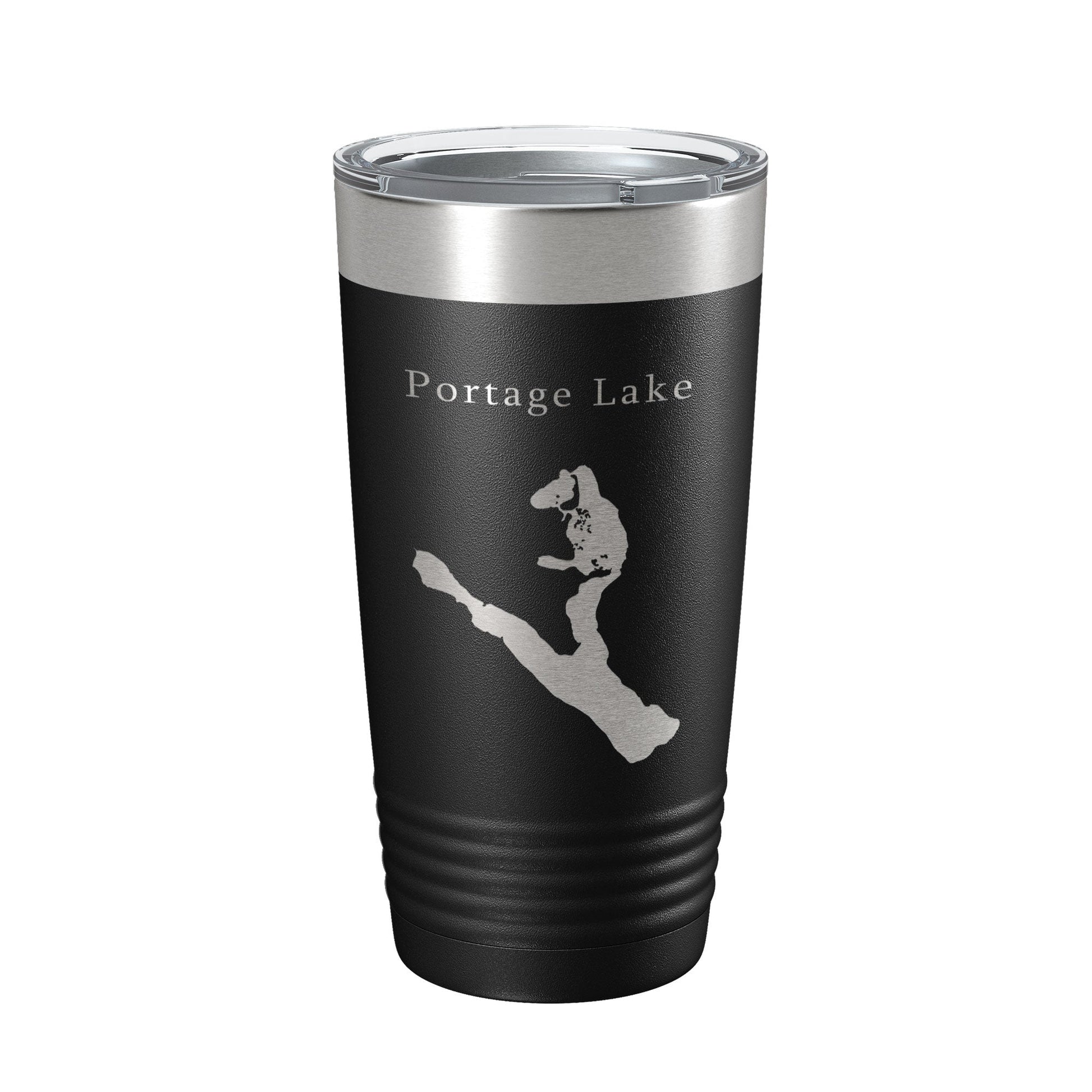 Portage Lake Map Tumbler Travel Mug Insulated Laser Engraved Coffee Cup Maine 20 oz-5
