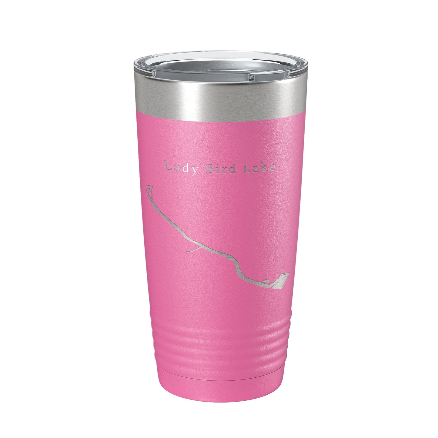 Lady Bird Lake Map Tumbler Travel Mug Insulated Laser Engraved Coffee Cup Austin Texas 20 oz-11