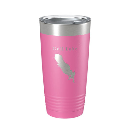 Gull Lake Map Tumbler Travel Mug Insulated Laser Engraved Coffee Cup Michigan 20 oz-11