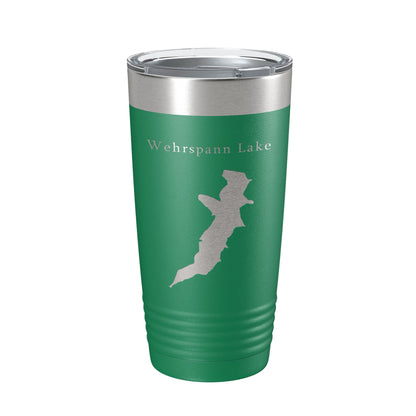 Wehrspann Lake Map Tumbler Travel Mug Insulated Laser Engraved Coffee Cup Nebraska 20 oz-9