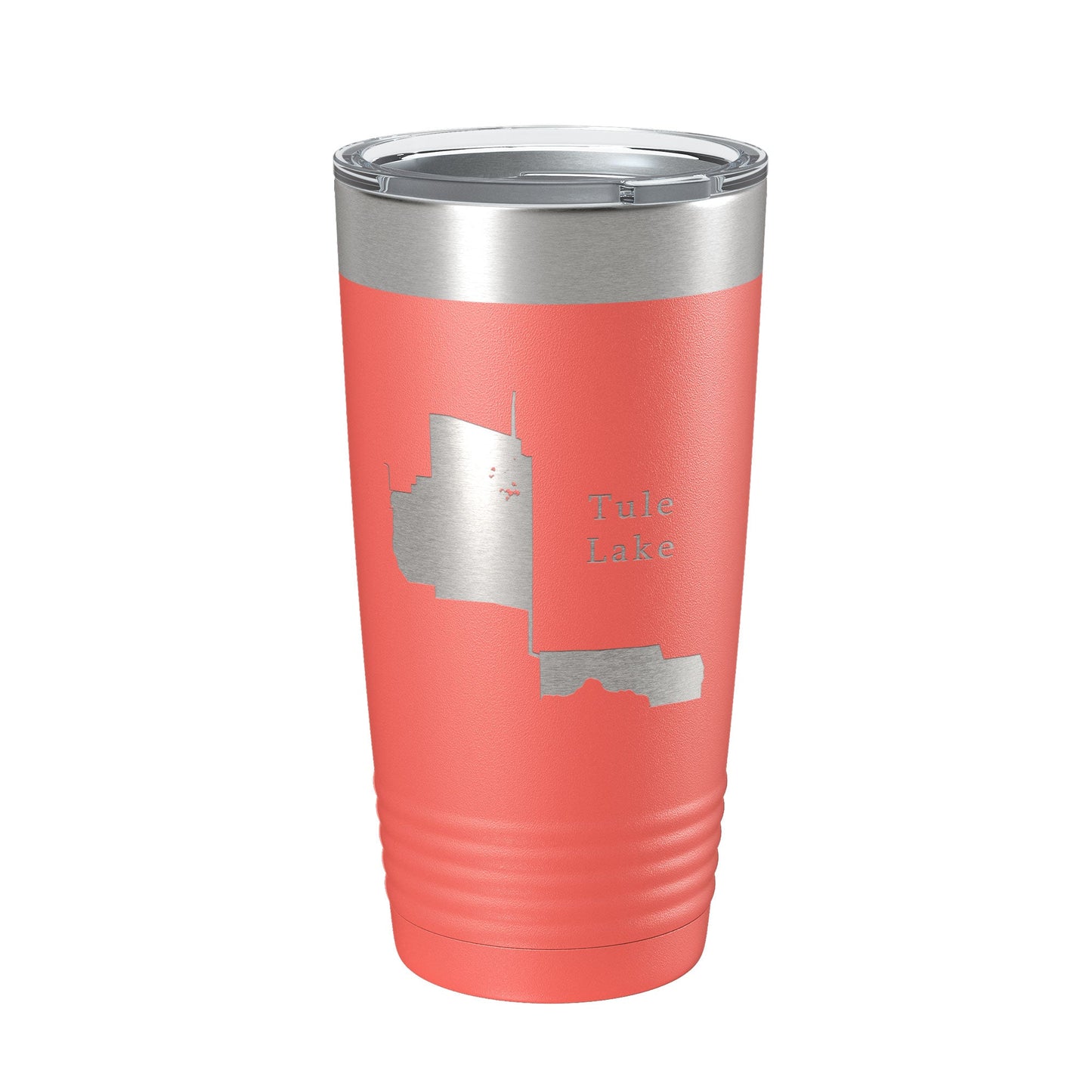 Tule Lake Map Tumbler Travel Mug Insulated Laser Engraved Coffee Cup California 20 oz-20
